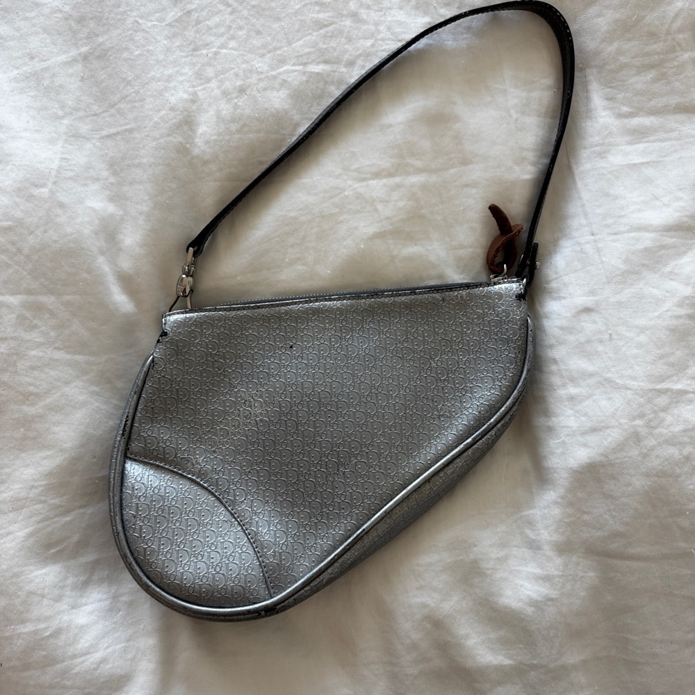 Y2K Dior Silver Shoulder Bag